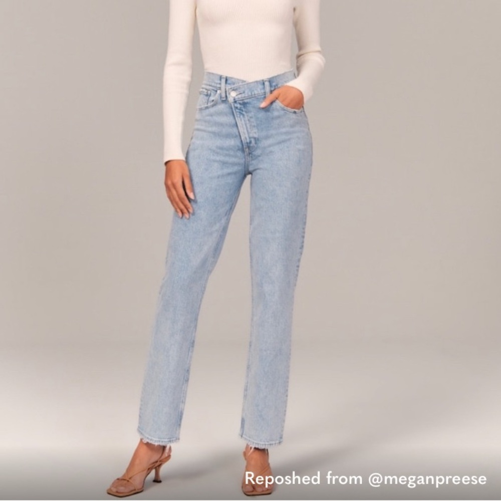Abercrombie & Fitch Light Blue Straight Leg Jeans